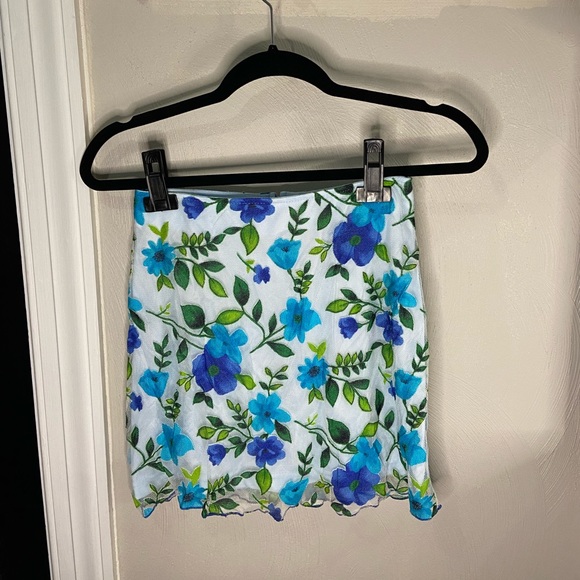 Fredricks of Hollywood Floral Mini Skirt - Picture 1 of 4
